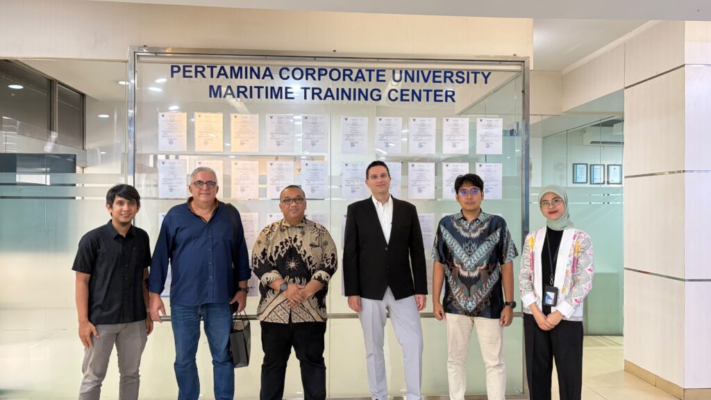 Econav and ABM teams at Pertamina Corporate University Maritime Training Center